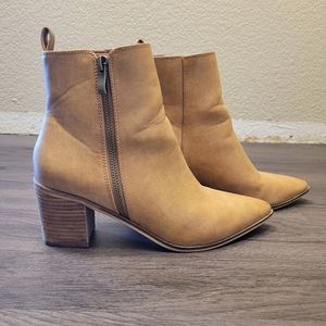 VICI Leather Ankle Boots Tan Womens Size 7.5